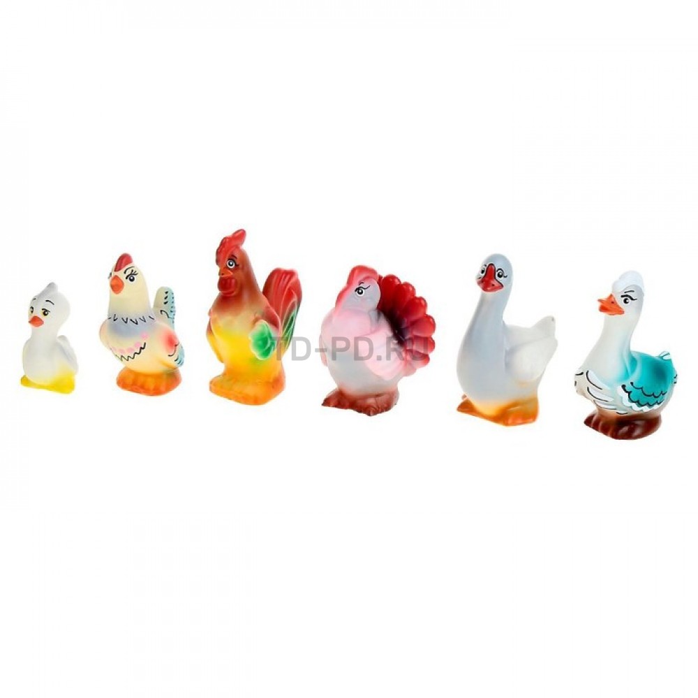Набор резиновых игрушек «Птицеферма»