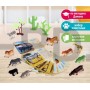 Набор животных с обучающими карточками «Дикие животные разных стран», животные пластик, карточки, по методике Монтессор