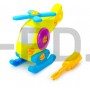 Пластмассовый конструктор для малышей «Вертолётик», 16 деталей, цвета МИКС