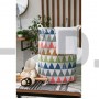 Корзина бельевая текстильная Доляна «Цветные треугольники», 35×35×45 см