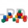 Набор цветных кубиков, 16 штук, 4 × 4 см