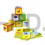 Набор цветных кубиков «Животные», 6 штук, 6 х 6 см