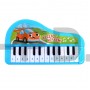 Музыкальное пианино «Весёлые машинки», звук, цвет синий