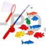 Рыбалка «Веселая рыбалка» 1 удочка, 9 рыбок, сачок, МИКС