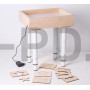 Стол для рисования песком с белой подстветкой, 30×40 см + гребень и трафарет