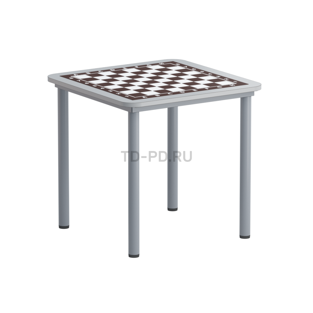 Шахматный стол на металлокаркасе