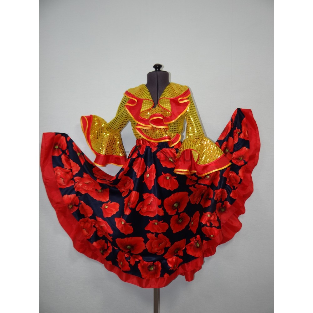 Цыганская девочка(юбка,блузка,платок)