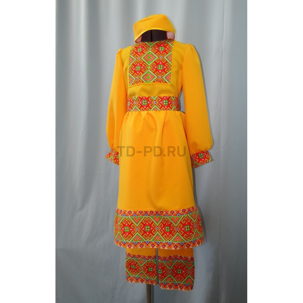 Узбекская девочка (платье, штанишки,головной убор)