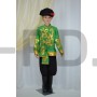 Русь золотая аппликация мальчик (рубашка,кушак, брюки, картуз) Зеленый