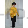 Русь золотая аппликация мальчик (рубашка,кушак, брюки, картуз) Желтый