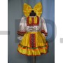 Русский народный плясовой девочка желтый (блузка,юбка, лента с бантом)