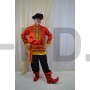 Рус.народный мужской(рубаха,брюки,кепка, пояс) красный