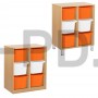 Система хранения выдвижная  двухсекционная с 6 глубокими контейнерами.