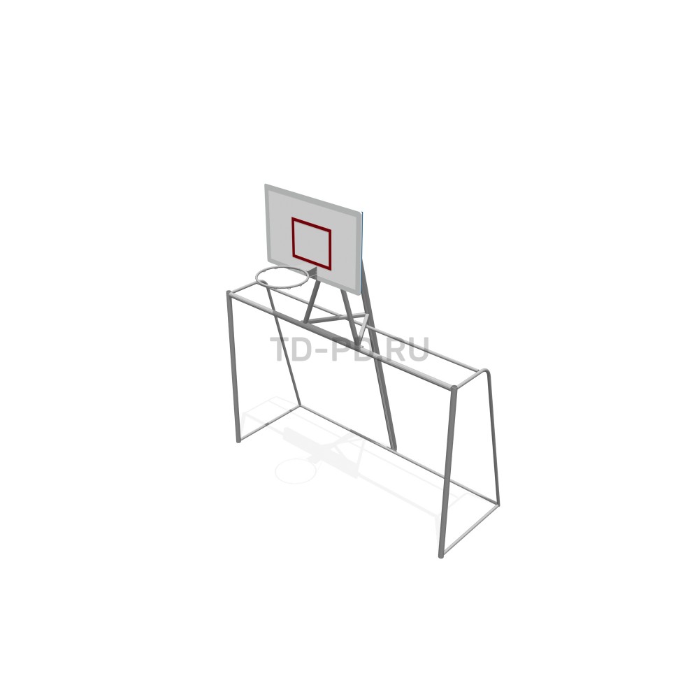 Ворота с баскетбольным щитом (с сеткой)