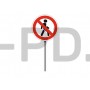 Знак ПДД "Движение пешеходов запрещено"