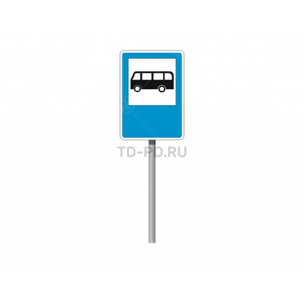 Знак ПДД "Место остановки автобуса или троллейбуса"