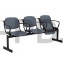 Блок стульев 3-местный, мягкий, откидывающийся, с подлокотниками, лекционный