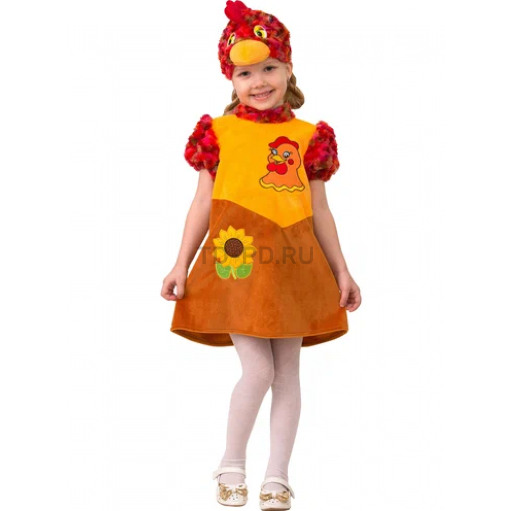 Карнавальный костюм для девочек " Курочка Ряба", арт. 327, размер: 110-56