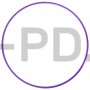 Обруч профессиональный для художественной гимнастики, дуга 18 мм, d=60 см, цвет фиолетовый