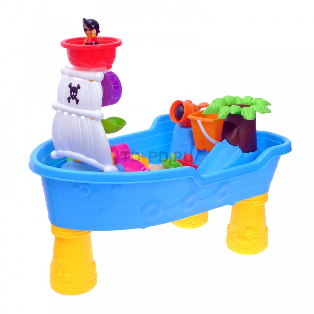 Песочница-столик Hualian Toys пиратский корабль