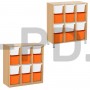 Система хранения выдвижная  трехсекционная с 12 глубокими контейнерами.