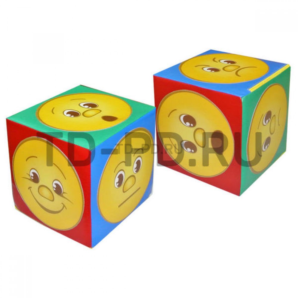 Куб дидактический «Эмоции», цветной